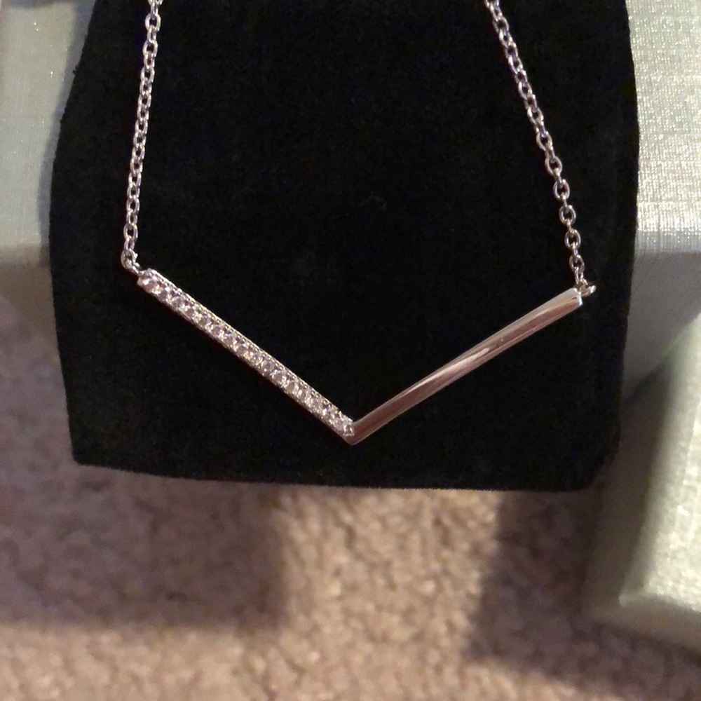Sterling silver necklace and earrings